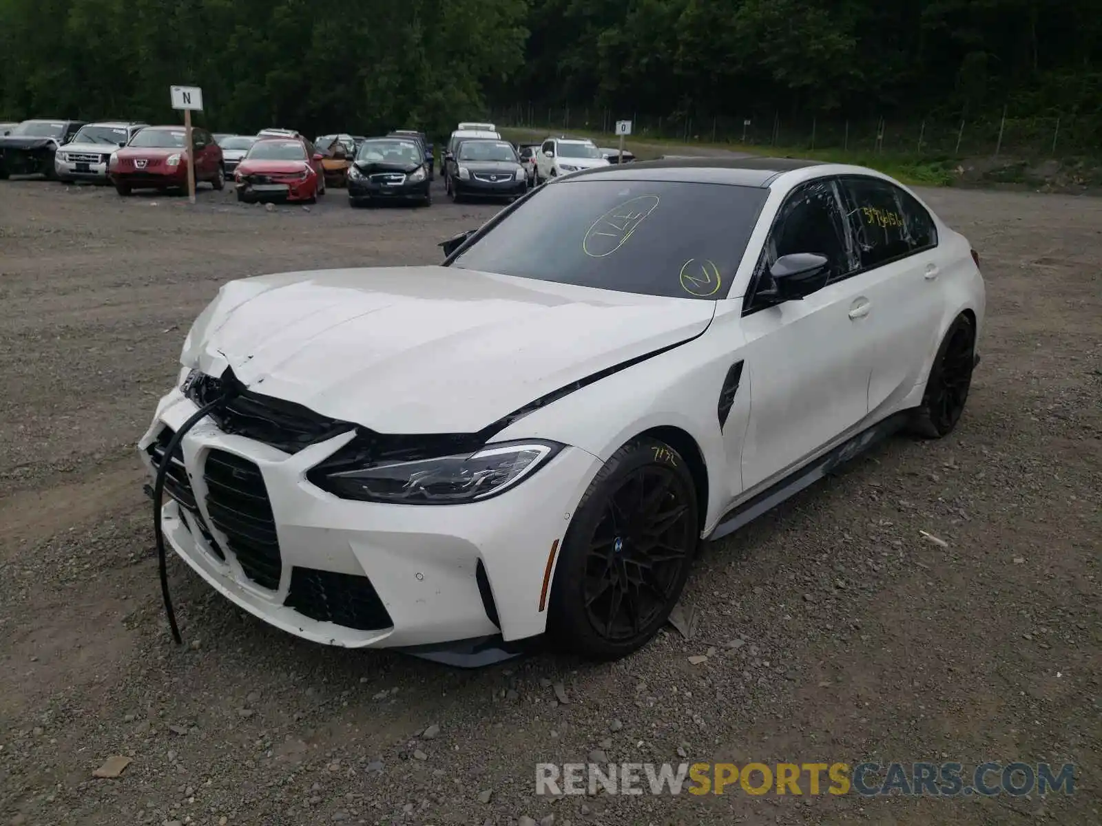 2 Photograph of a damaged car WBS33AY06MFK84115 BMW M3 2021