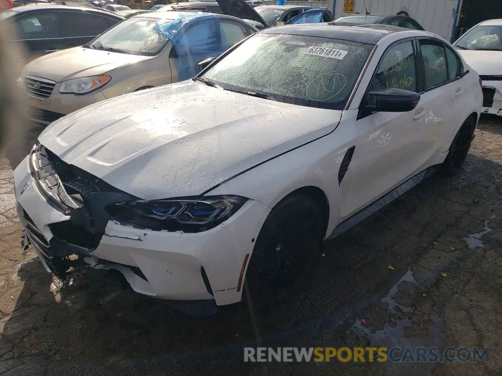 2 Photograph of a damaged car WBS33AY06MFL27416 BMW M3 2021