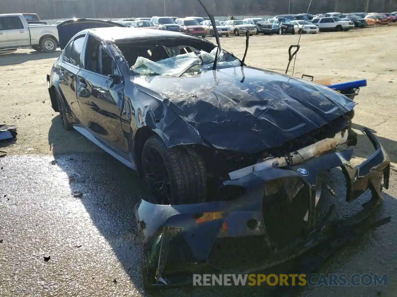 1 Photograph of a damaged car WBS33AY07MFK74757 BMW M3 2021