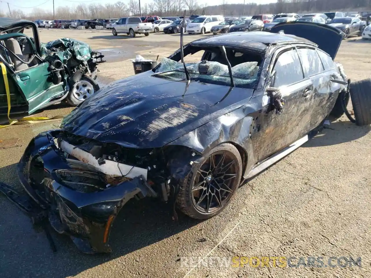 2 Photograph of a damaged car WBS33AY07MFK74757 BMW M3 2021