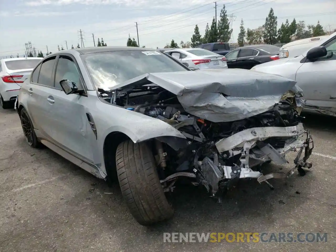 1 Photograph of a damaged car WBS33AY08MFK85993 BMW M3 2021