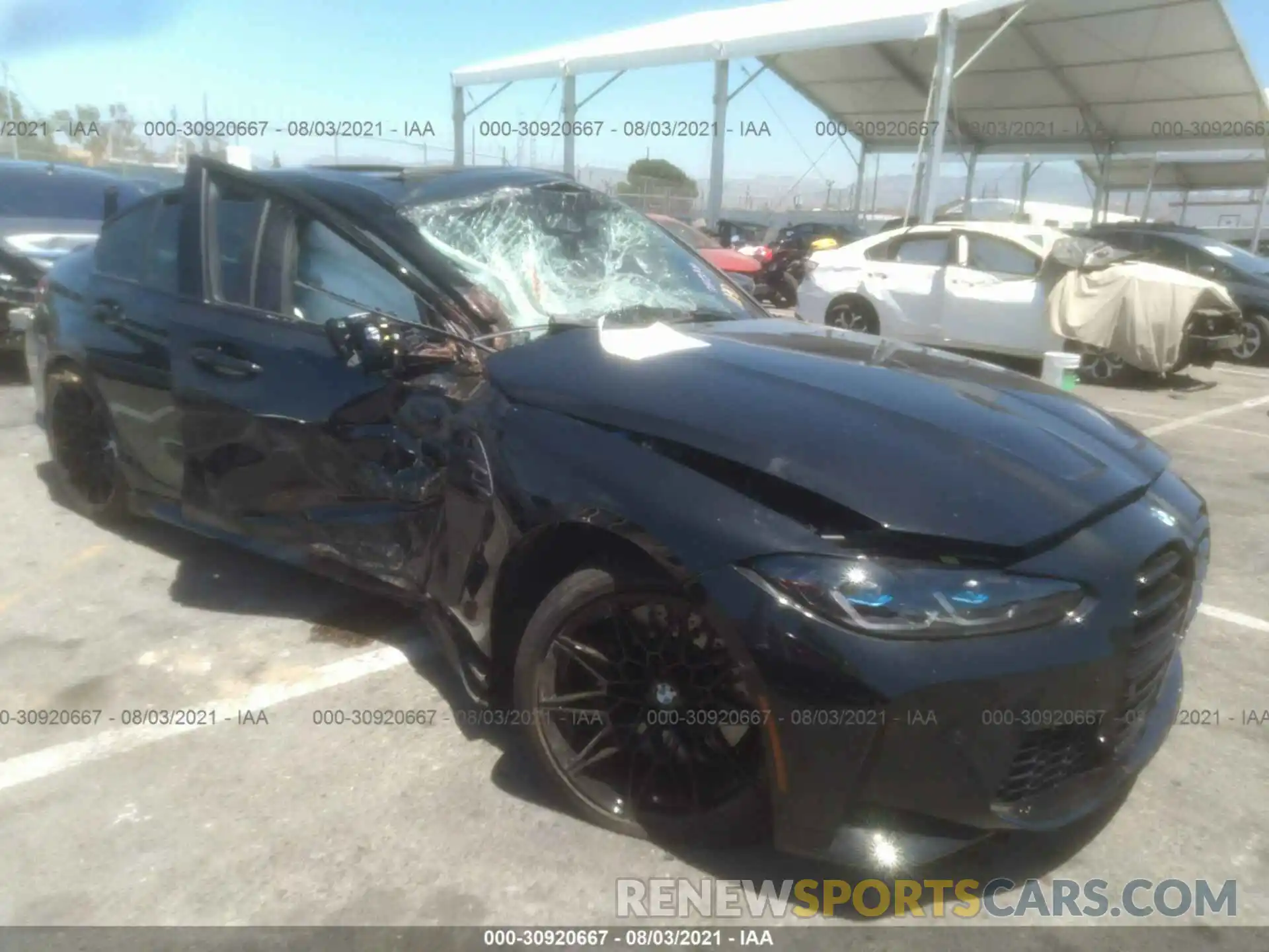 1 Photograph of a damaged car WBS33AY09MFK79426 BMW M3 2021