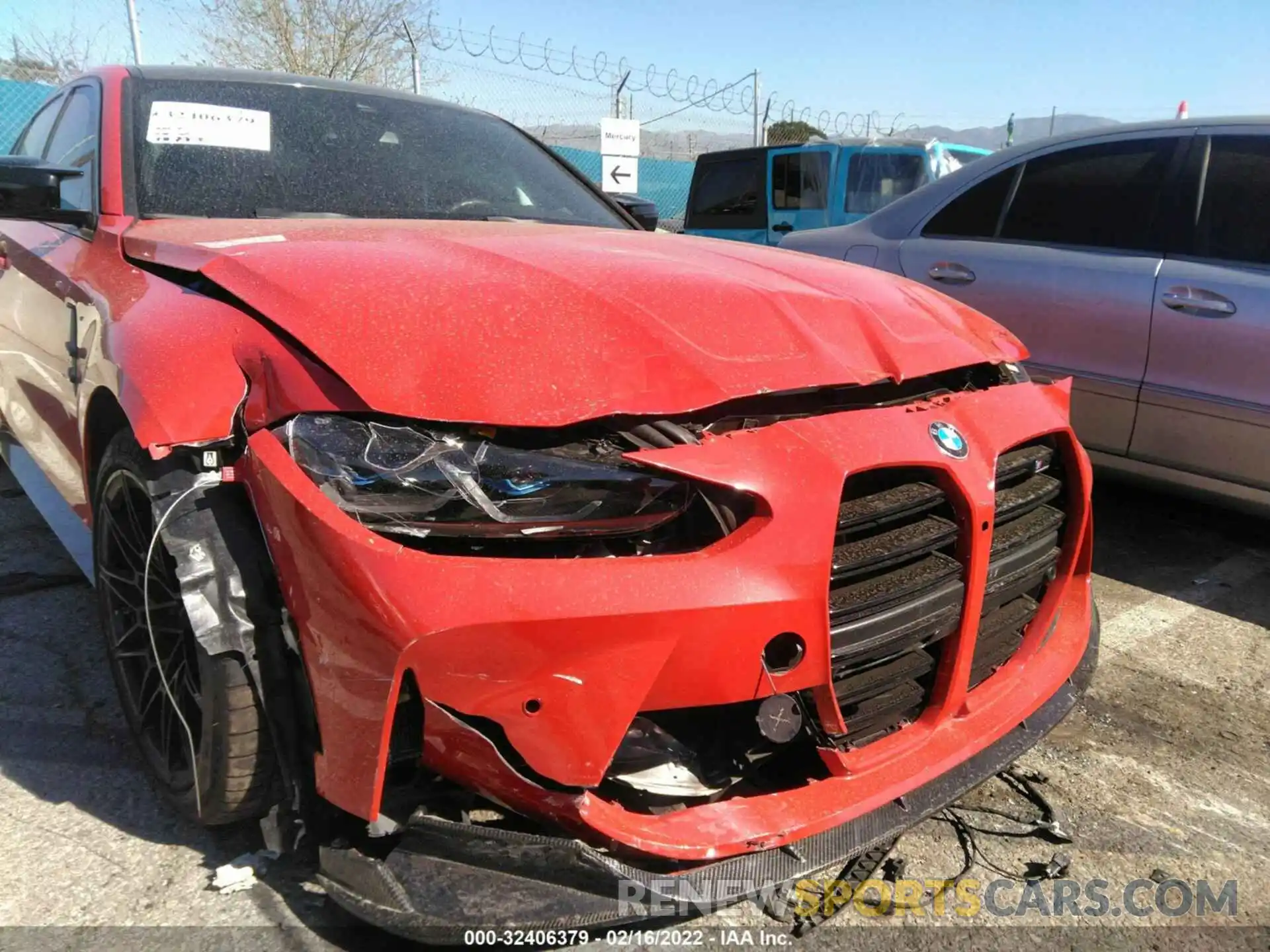 6 Photograph of a damaged car WBS33AY0XMFL27936 BMW M3 2021