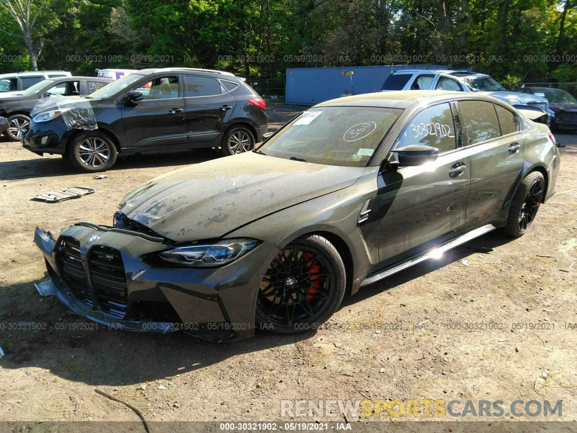 2 Photograph of a damaged car WBS53AY01MFL02237 BMW M3 2021