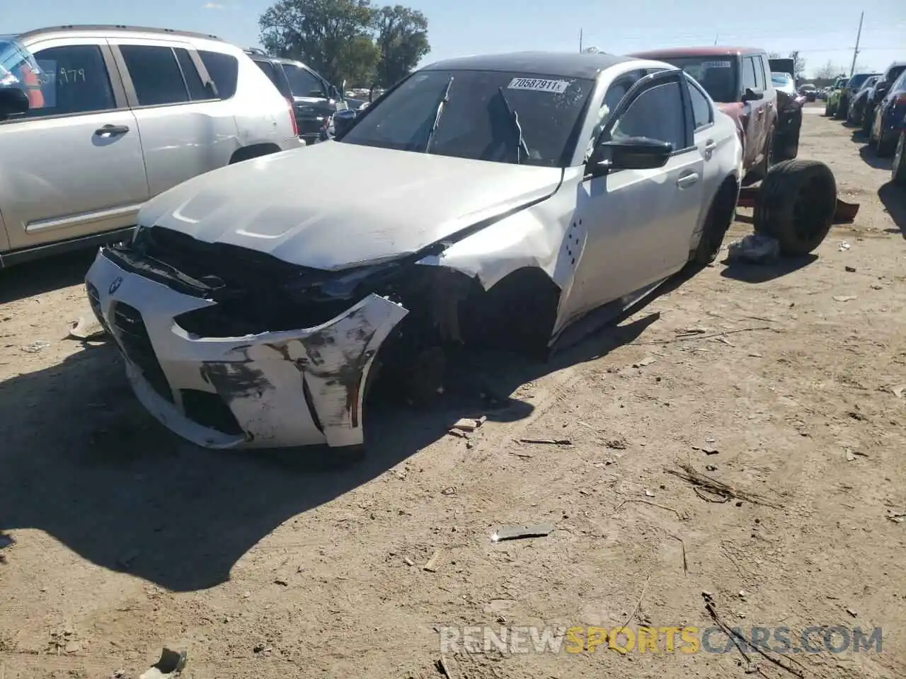 2 Photograph of a damaged car WBS53AY06MFL32382 BMW M3 2021