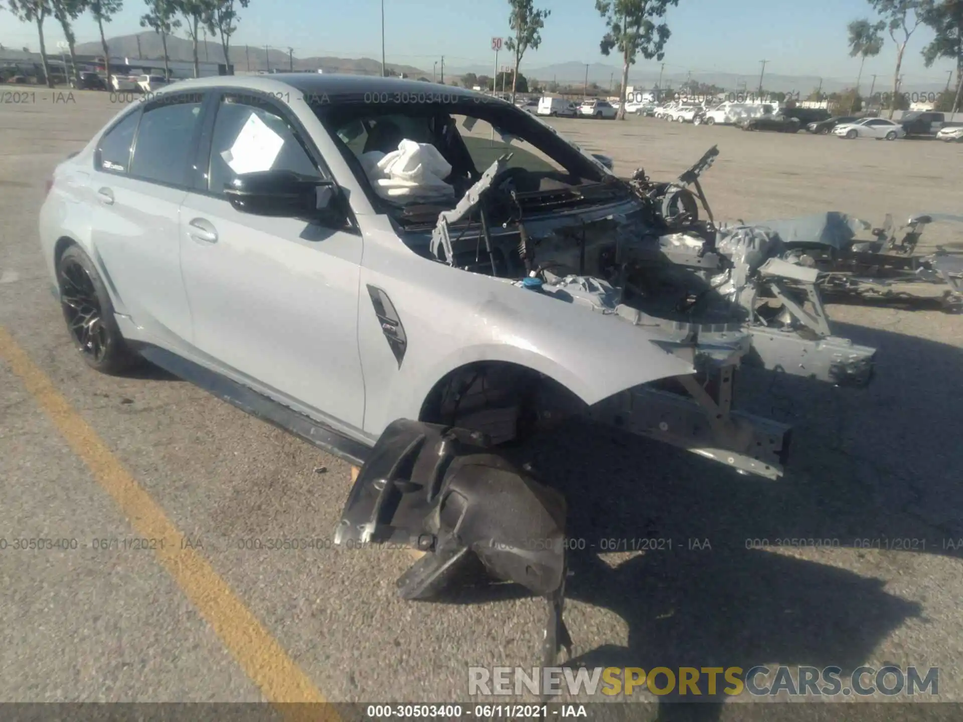 1 Photograph of a damaged car WBS53AY07MFK90966 BMW M3 2021