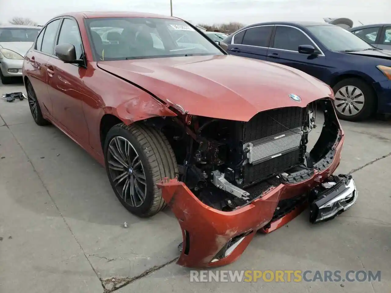 1 Photograph of a damaged car 3MW5U7J02N8C32885 BMW M3 2022