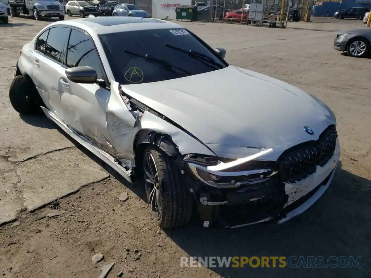 1 Photograph of a damaged car 3MW5U7J03N8C27176 BMW M3 2022