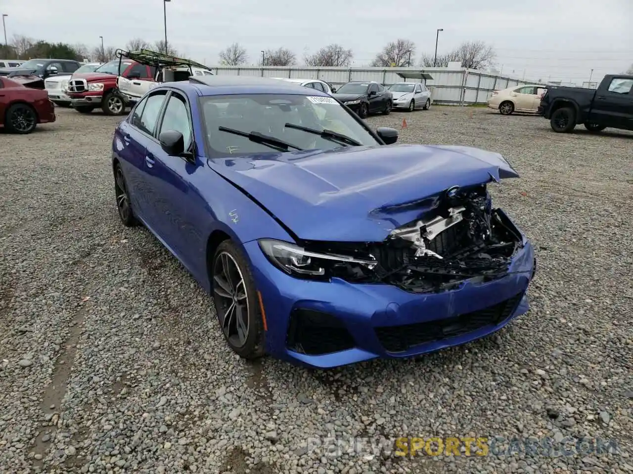 1 Photograph of a damaged car 3MW5U7J06N8C29875 BMW M3 2022