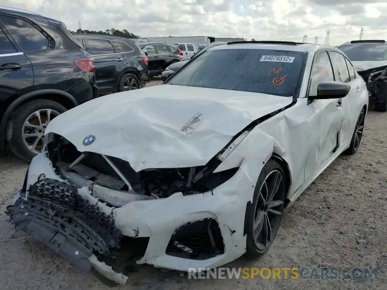 2 Photograph of a damaged car 3MW5U7J07N8C61539 BMW M3 2022