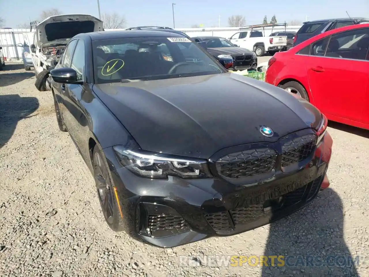 1 Photograph of a damaged car 3MW5U7J09N8C41874 BMW M3 2022