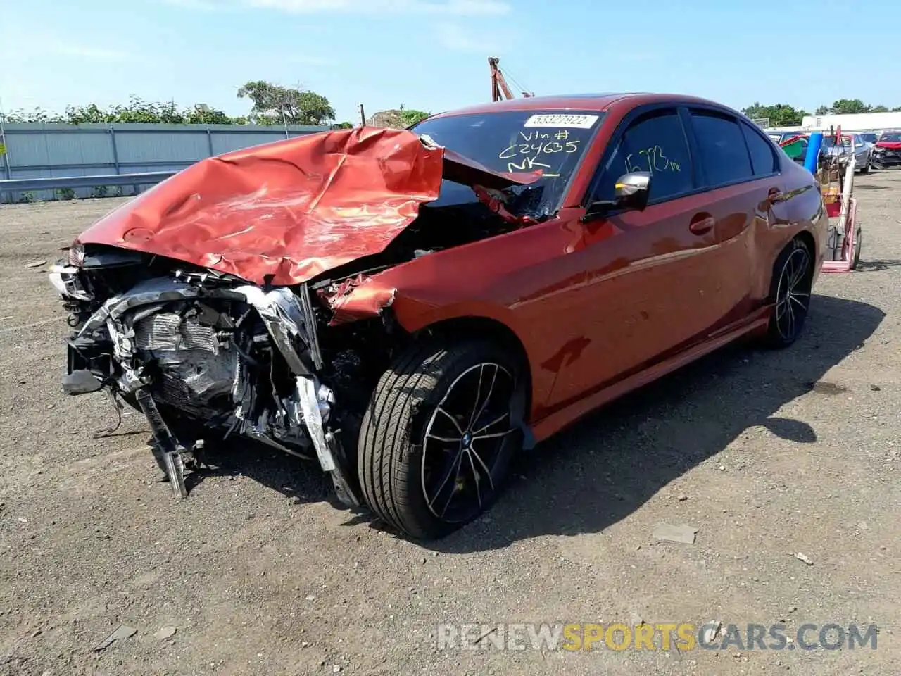 2 Photograph of a damaged car 3MW5U9J00N8C24635 BMW M3 2022