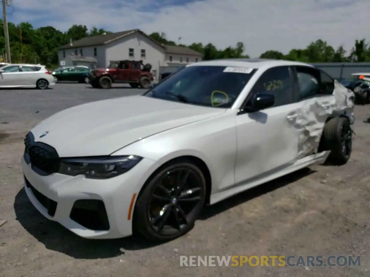 2 Photograph of a damaged car 3MW5U9J01N8C22764 BMW M3 2022