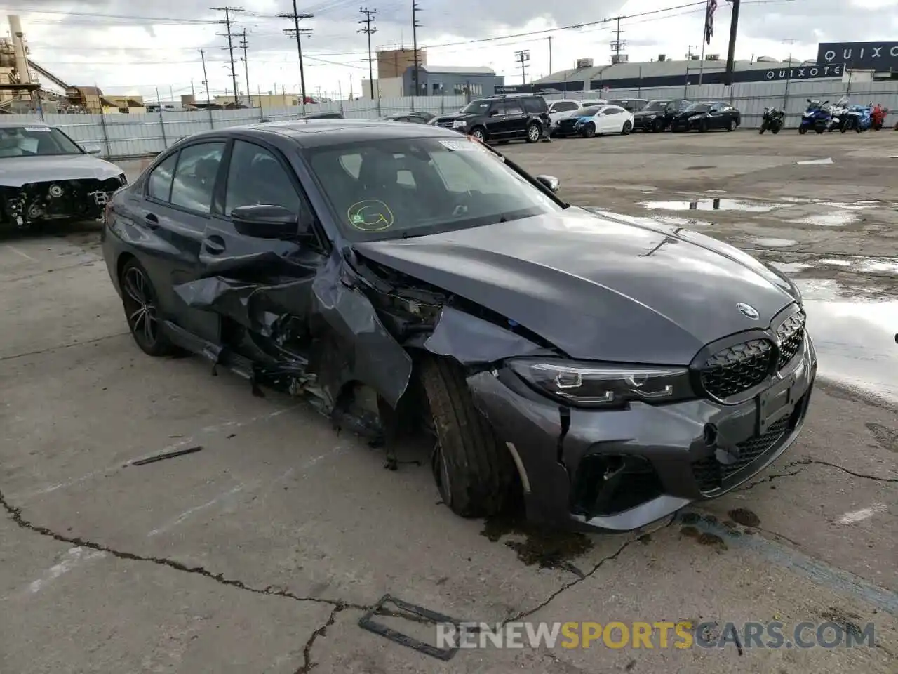 1 Photograph of a damaged car WBA5U7C03NFL75705 BMW M3 2022