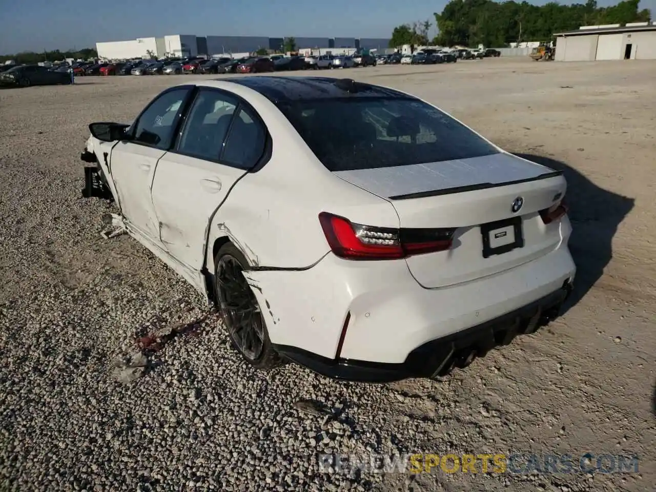 3 Photograph of a damaged car WBS33AY03NFM36952 BMW M3 2022