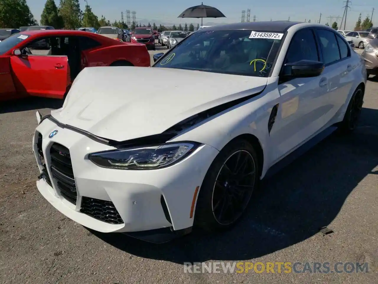 2 Photograph of a damaged car WBS33AY04NFM27712 BMW M3 2022