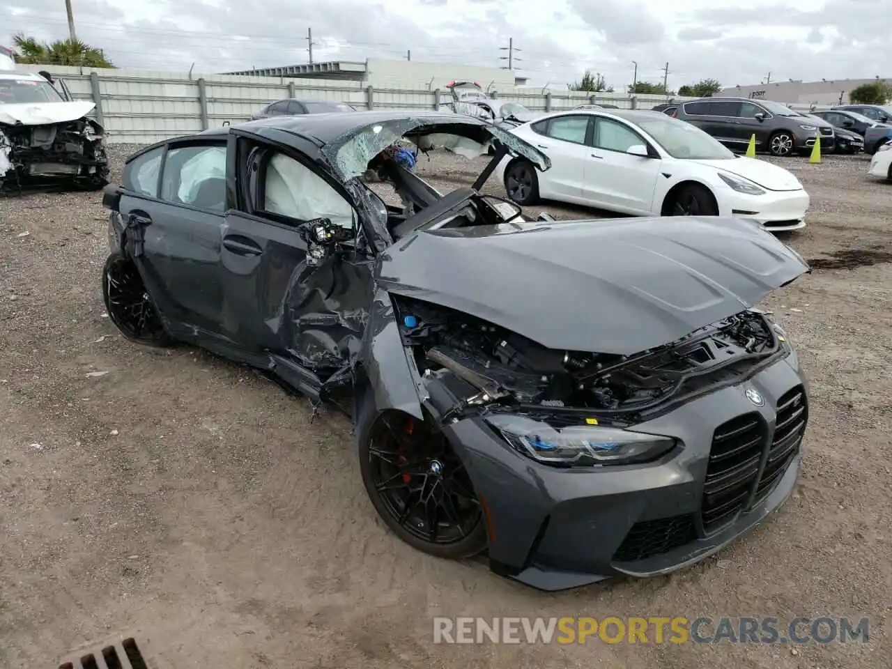 1 Photograph of a damaged car WBS33AY05NFL86779 BMW M3 2022