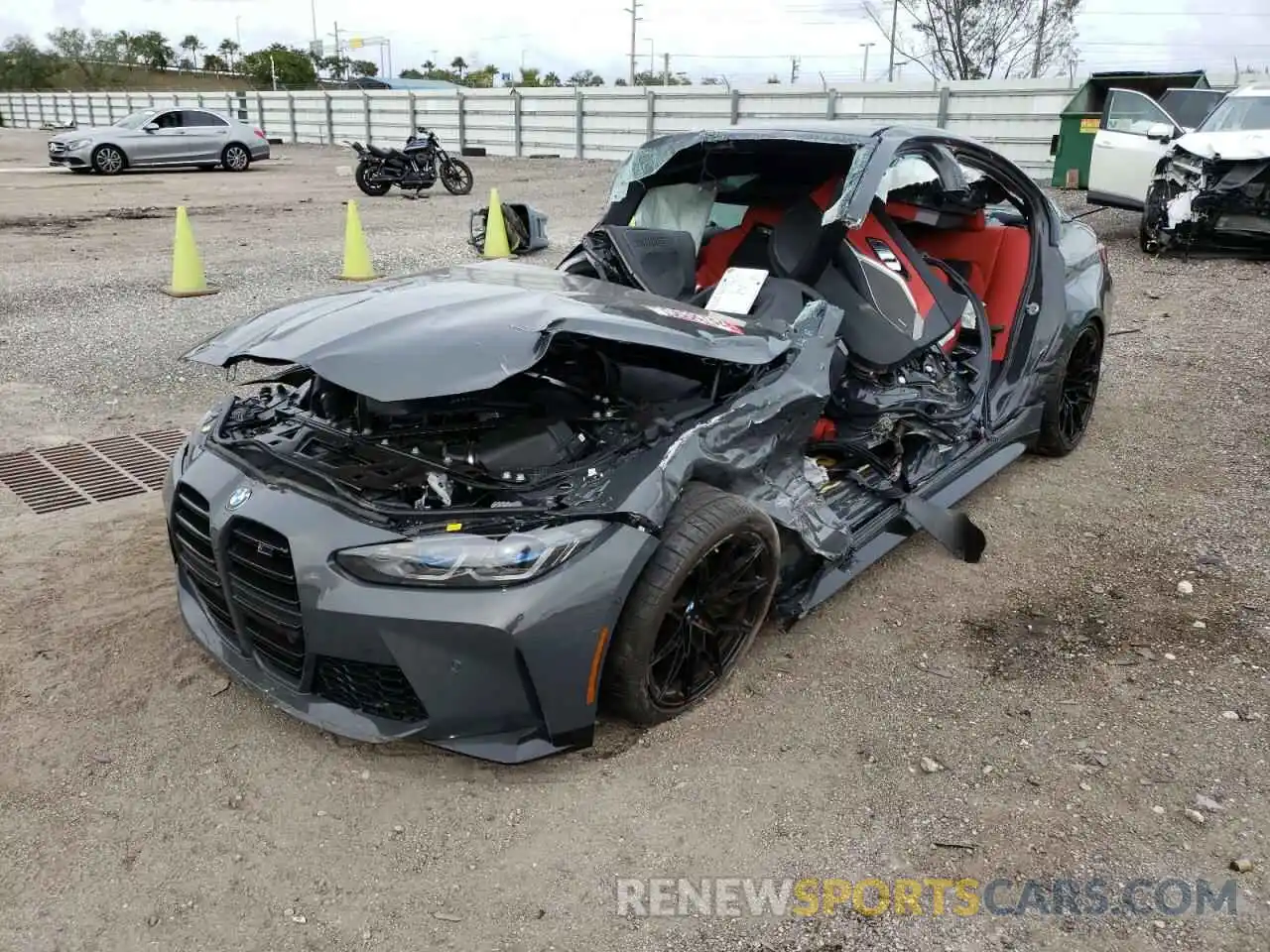 2 Photograph of a damaged car WBS33AY05NFL86779 BMW M3 2022