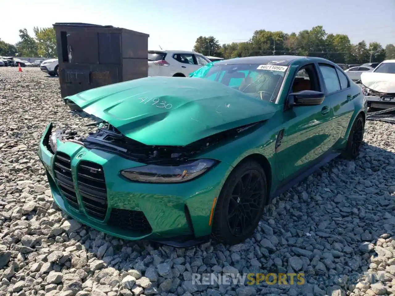 2 Photograph of a damaged car WBS33AY07NFM41930 BMW M3 2022