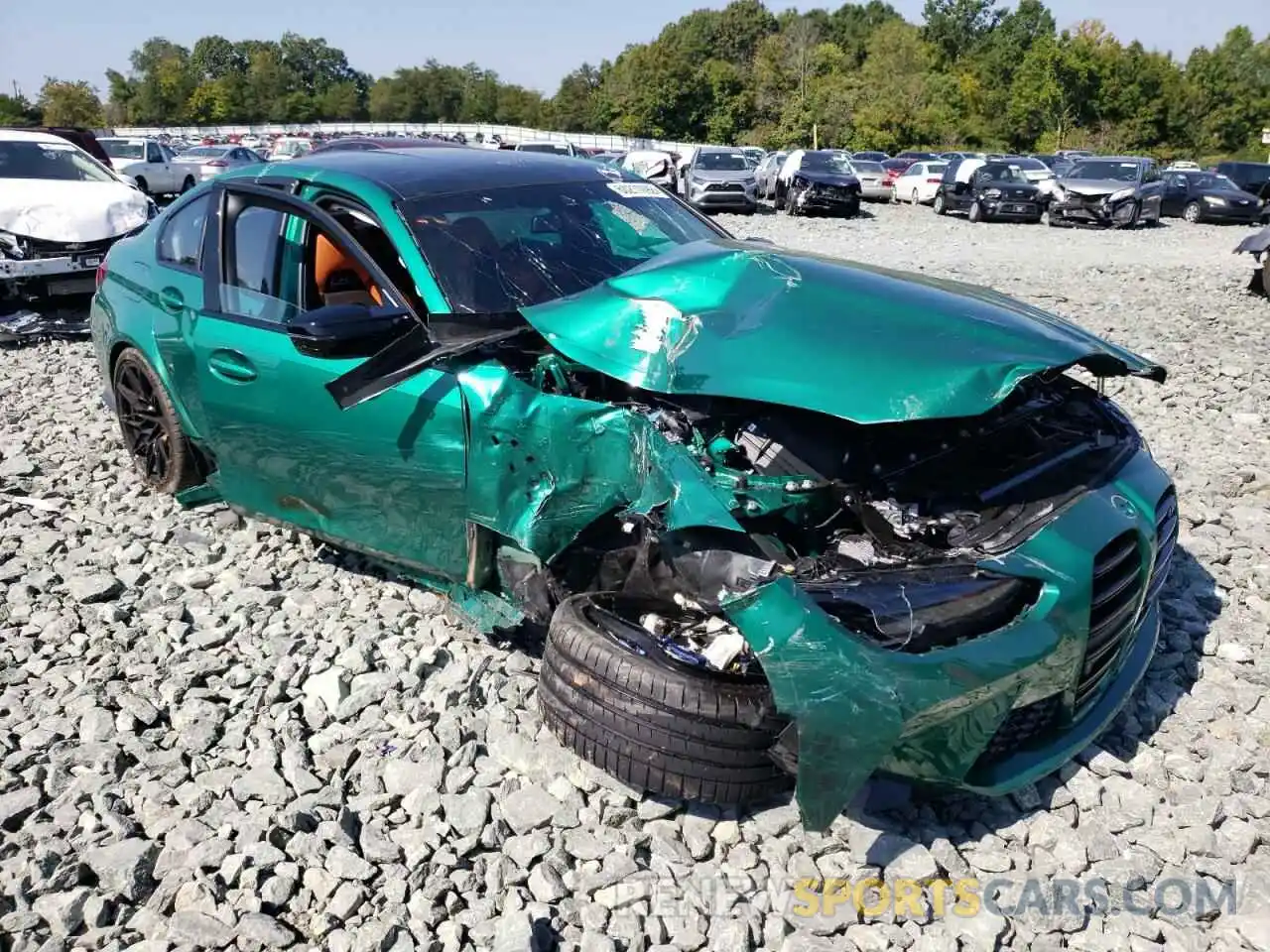 9 Photograph of a damaged car WBS33AY07NFM41930 BMW M3 2022