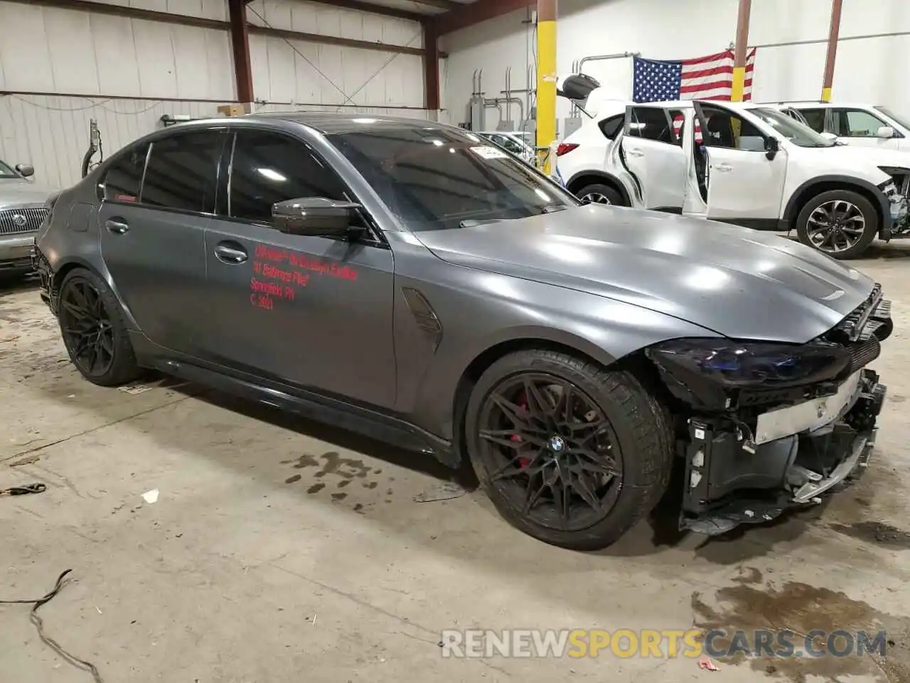 4 Photograph of a damaged car WBS43AY02NFM05146 BMW M3 2022