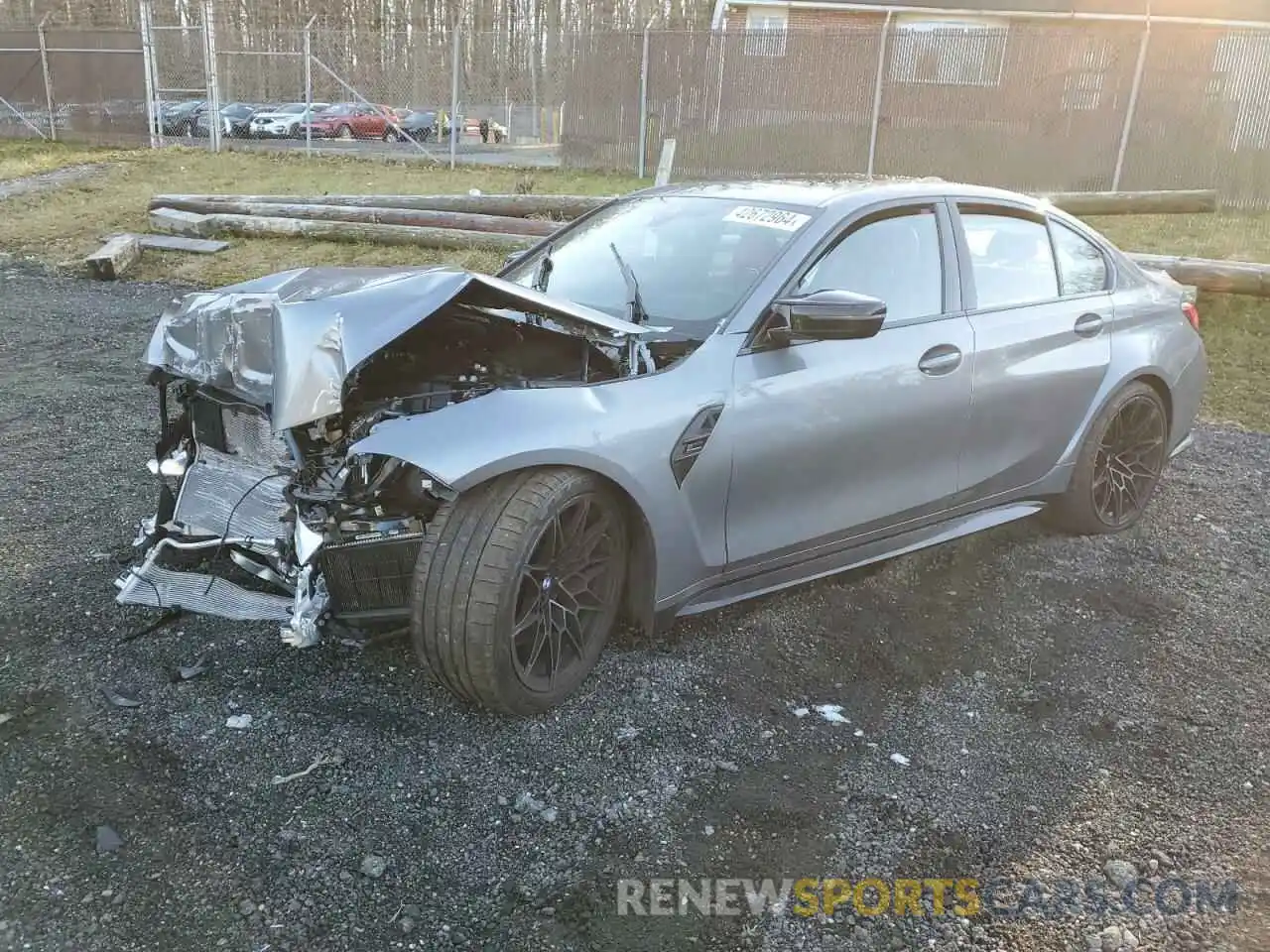 1 Photograph of a damaged car WBS43AY03NFL99387 BMW M3 2022