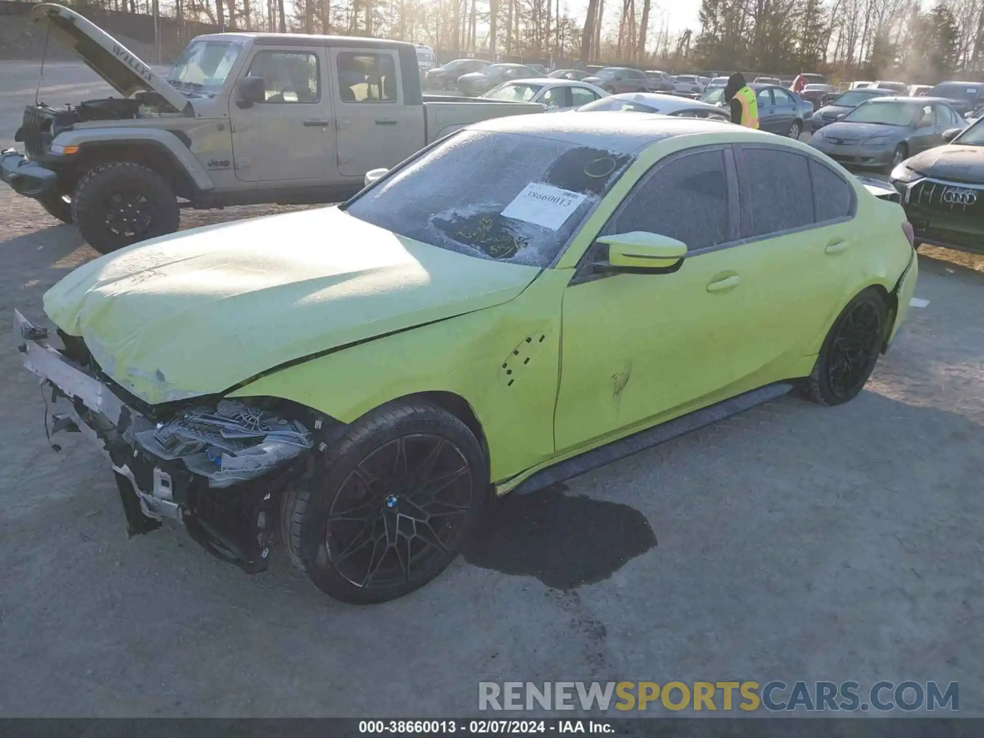 2 Photograph of a damaged car WBS43AY03NFM61127 BMW M3 2022
