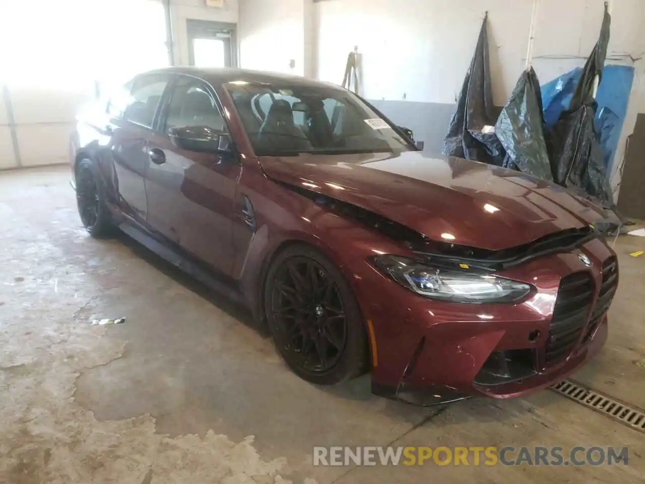 1 Photograph of a damaged car WBS43AY05NFM07764 BMW M3 2022