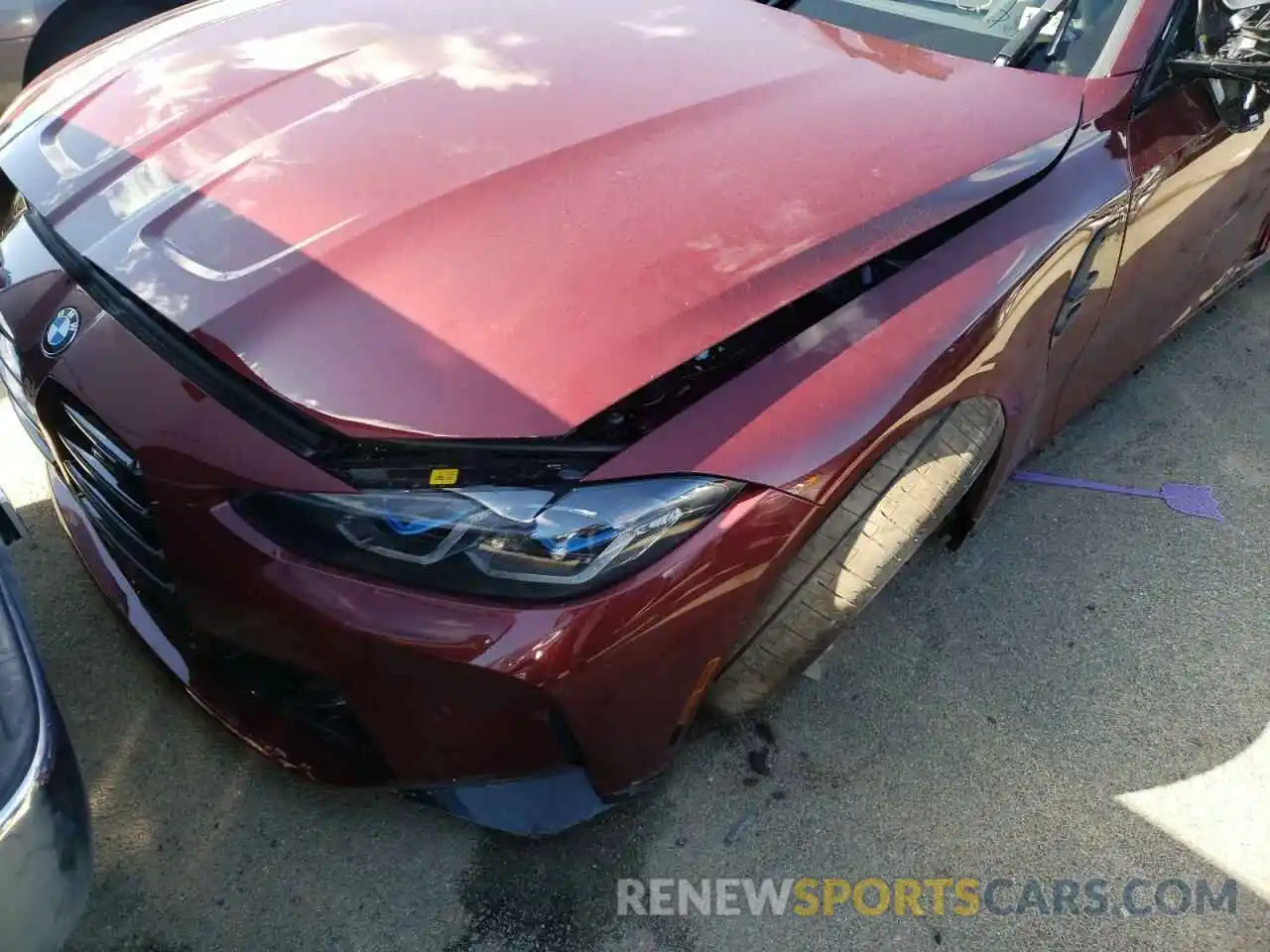 9 Photograph of a damaged car WBS43AY05NFM07764 BMW M3 2022