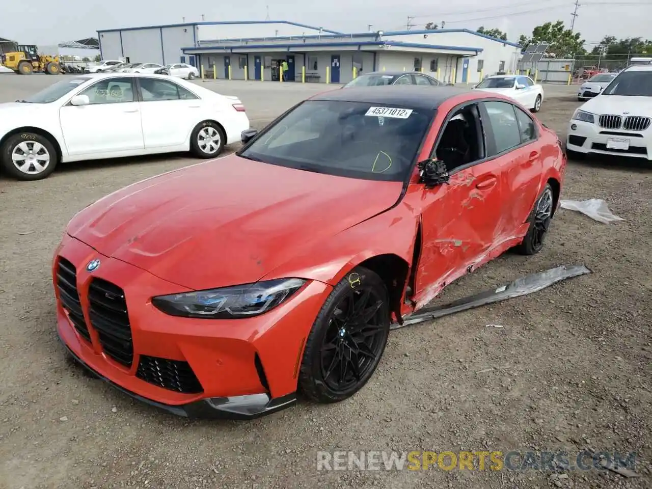 2 Photograph of a damaged car WBS43AY05NFM41722 BMW M3 2022