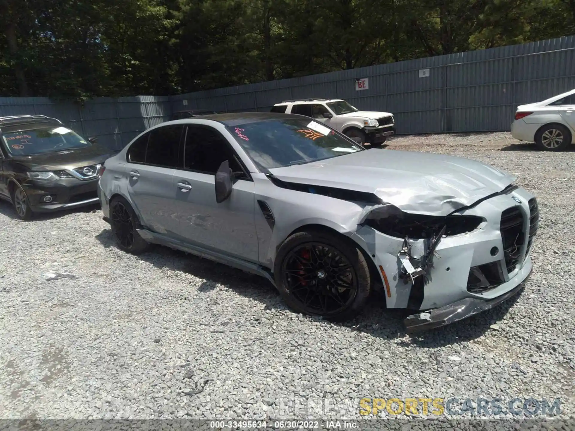 1 Photograph of a damaged car WBS43AY08NFL82102 BMW M3 2022