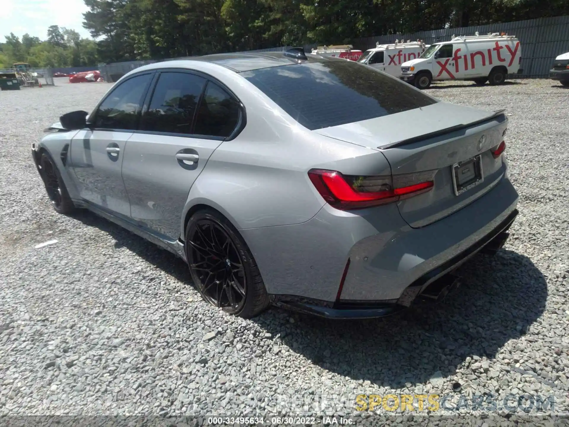 3 Photograph of a damaged car WBS43AY08NFL82102 BMW M3 2022