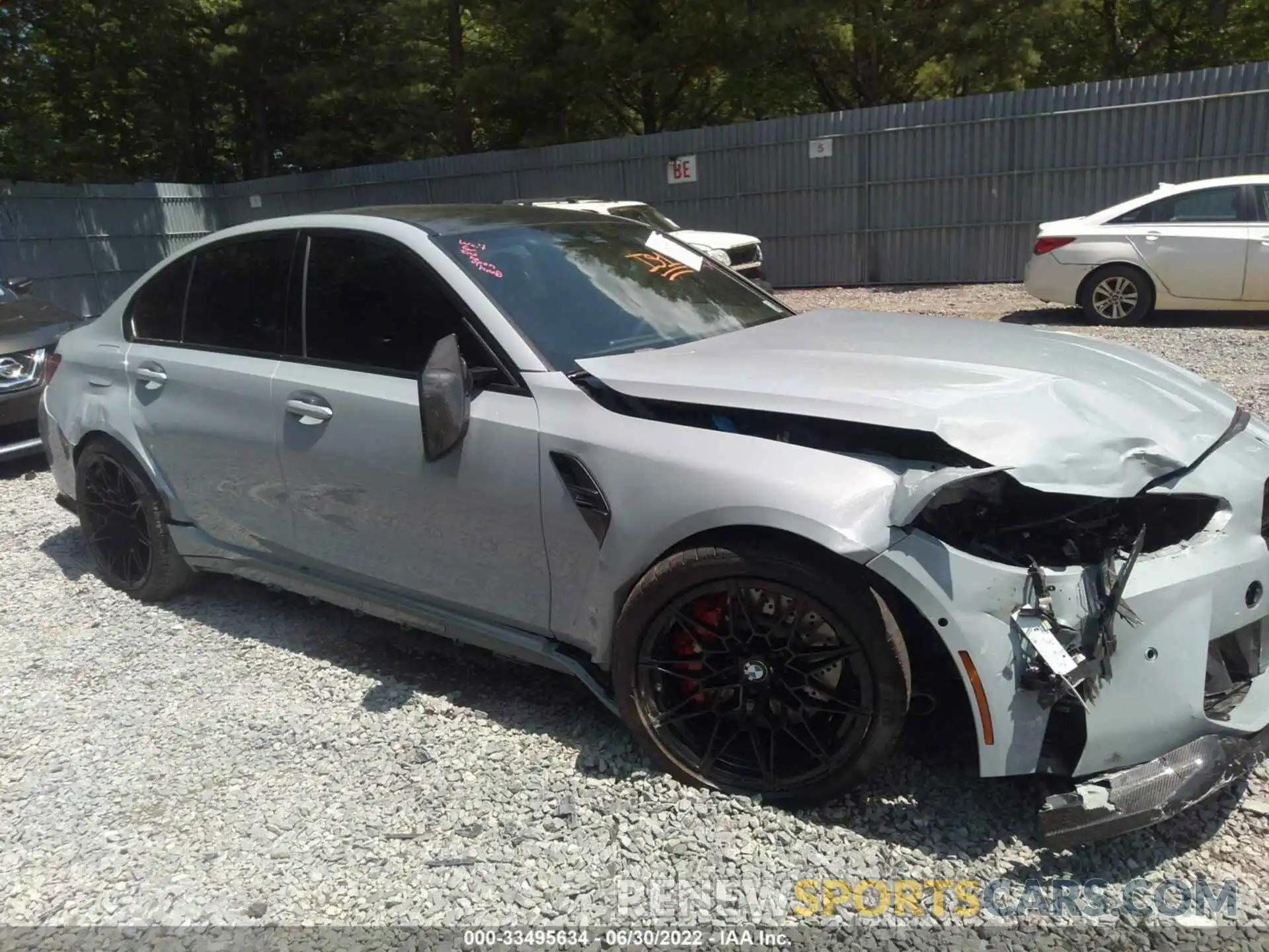 6 Photograph of a damaged car WBS43AY08NFL82102 BMW M3 2022