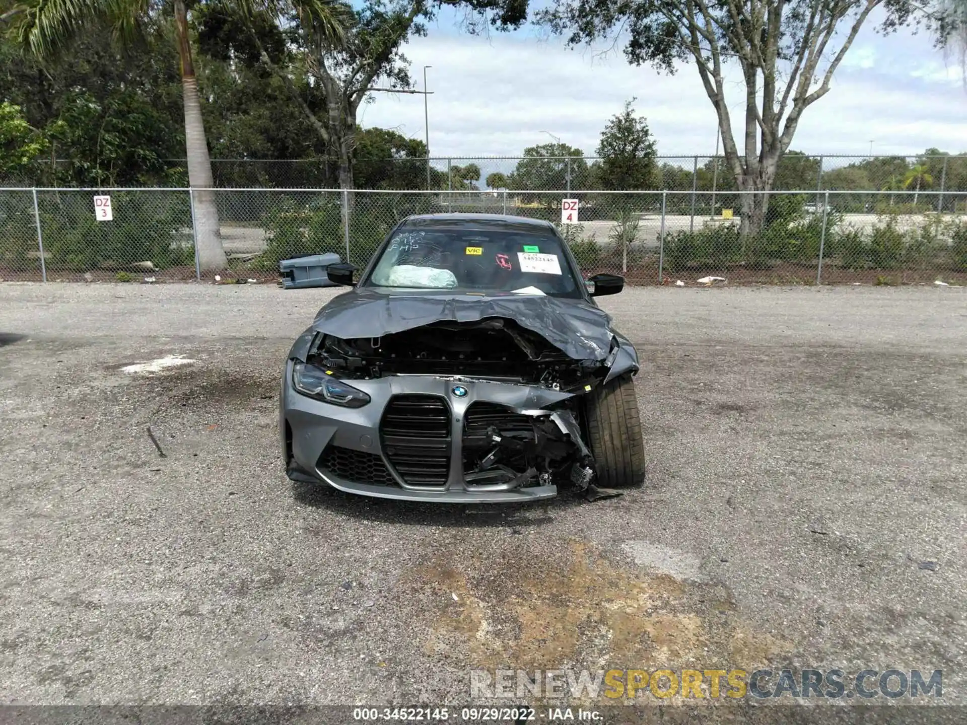 6 Photograph of a damaged car WBS43AY08NFM00663 BMW M3 2022