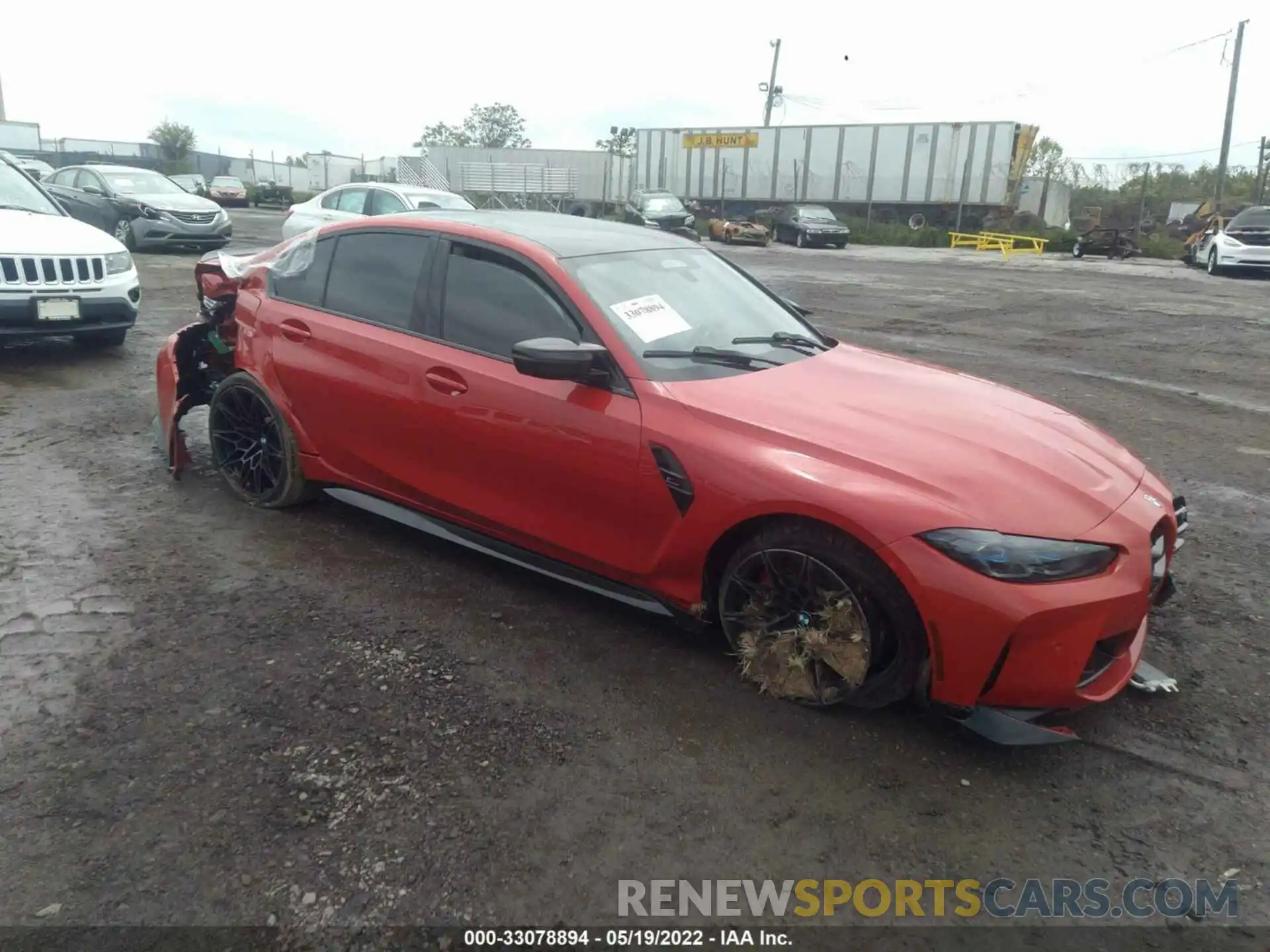 1 Photograph of a damaged car WBS43AY08NFM09878 BMW M3 2022