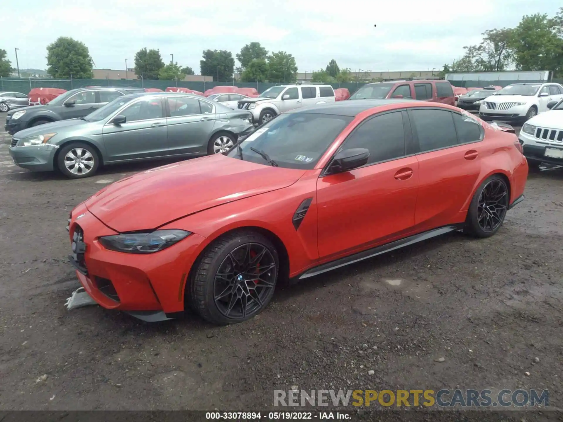 2 Photograph of a damaged car WBS43AY08NFM09878 BMW M3 2022