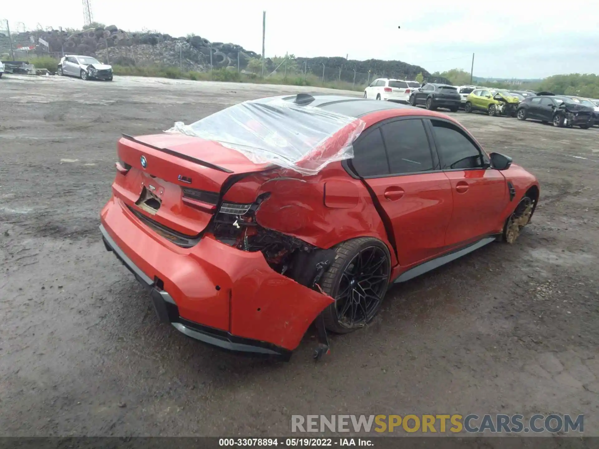 4 Photograph of a damaged car WBS43AY08NFM09878 BMW M3 2022