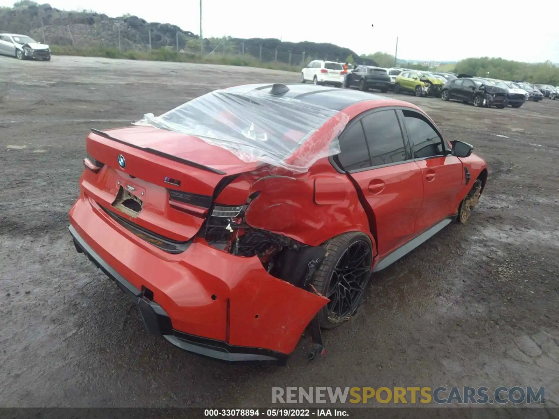 6 Photograph of a damaged car WBS43AY08NFM09878 BMW M3 2022