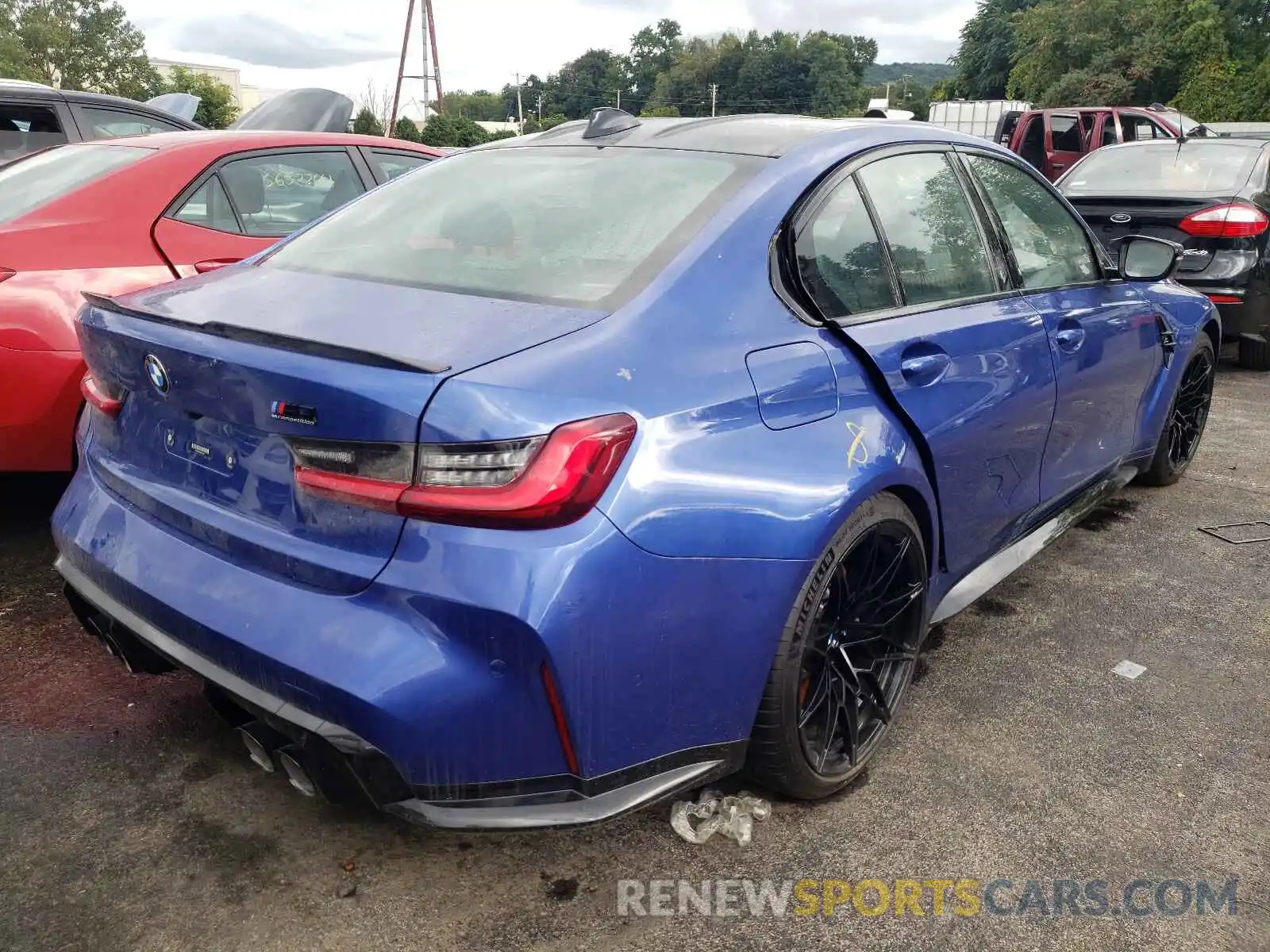 4 Photograph of a damaged car WBS43AY09NFL65227 BMW M3 2022