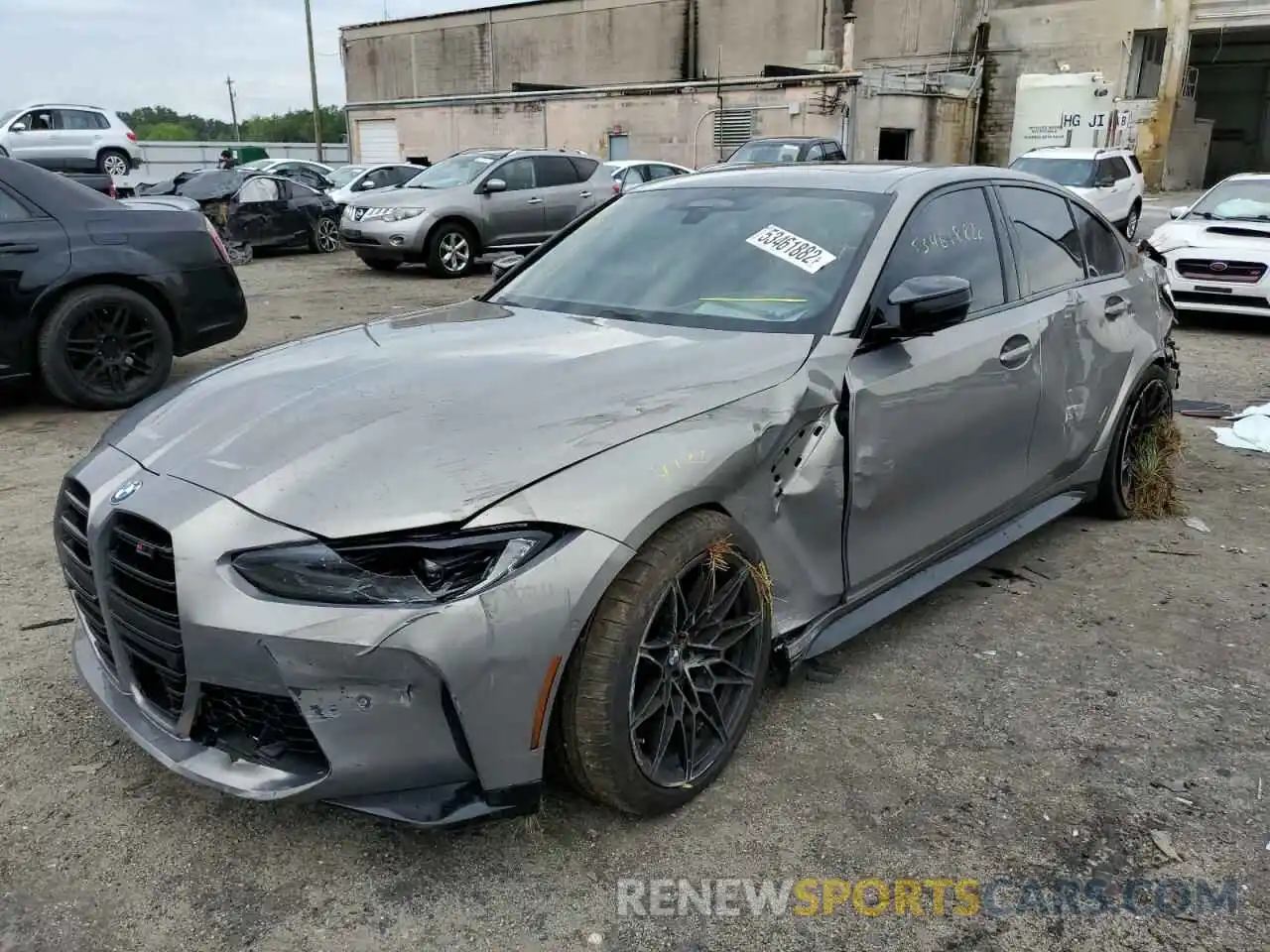 2 Photograph of a damaged car WBS43AY0XNFM22745 BMW M3 2022