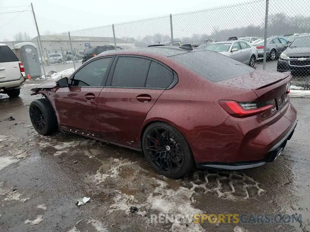 2 Photograph of a damaged car WBS53AY07NFM92482 BMW M3 2022