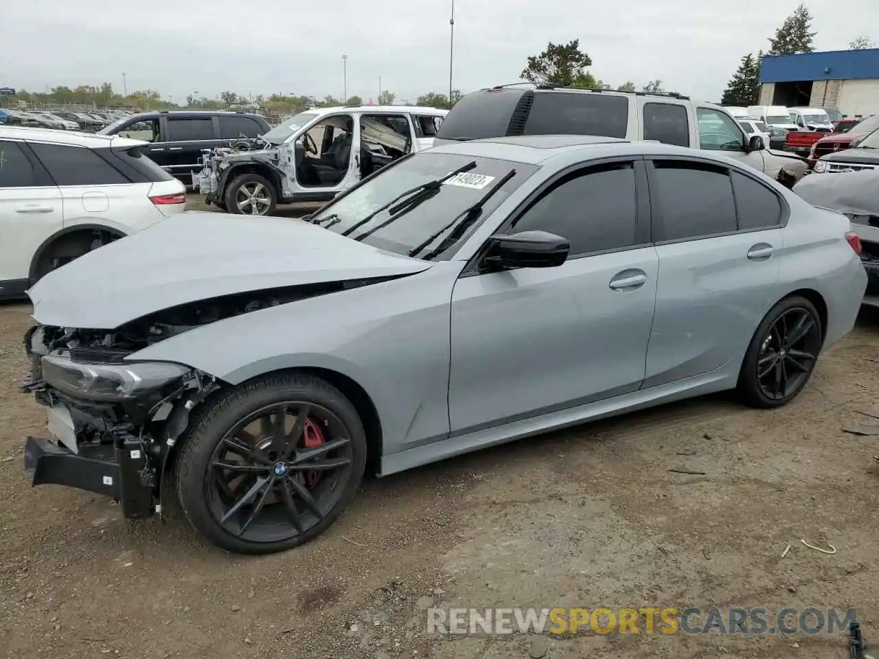 1 Photograph of a damaged car 3MW49FF02P8D62717 BMW M3 2023