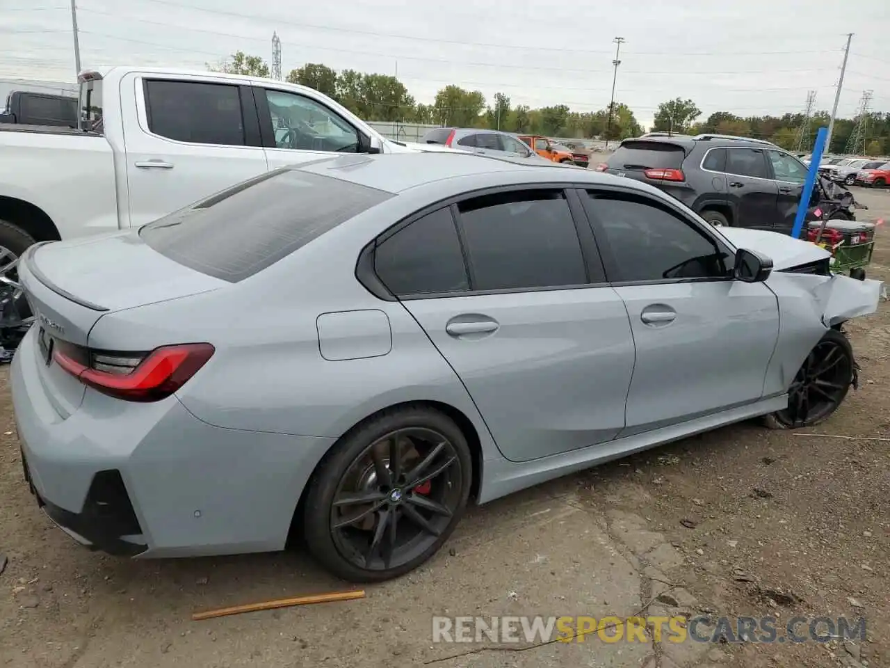 3 Photograph of a damaged car 3MW49FF02P8D62717 BMW M3 2023