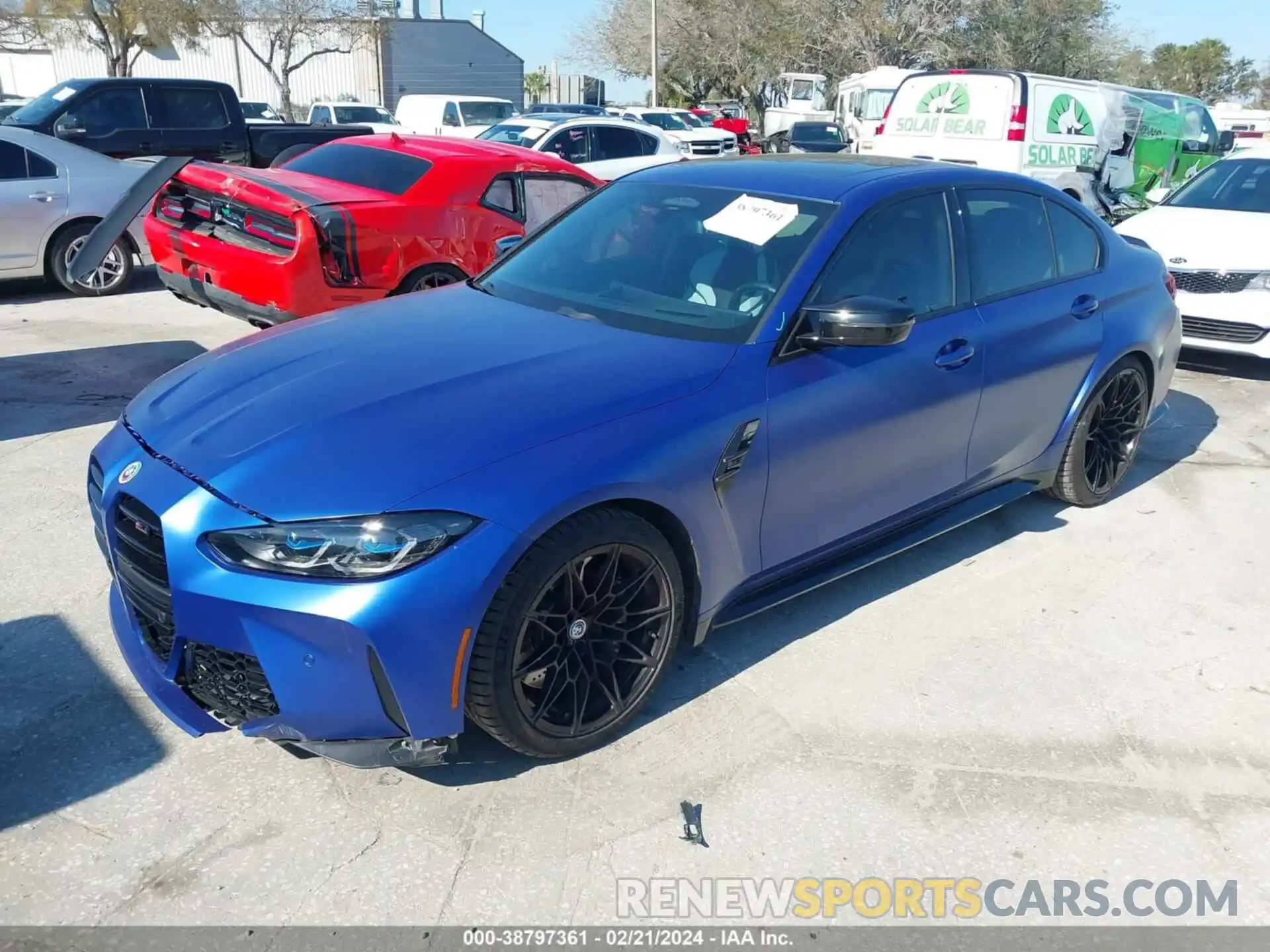 2 Photograph of a damaged car WBS43AY07PFN85064 BMW M3 2023