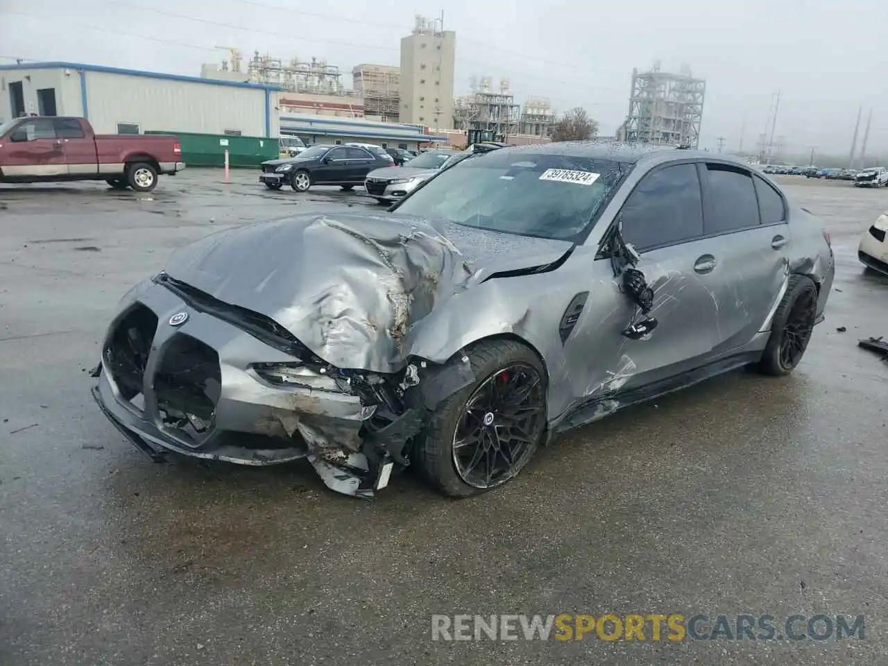 1 Photograph of a damaged car WBS43AY07PFP38655 BMW M3 2023