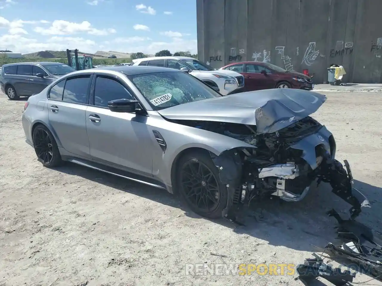 4 Photograph of a damaged car WBS53AY06PFP03299 BMW M3 2023