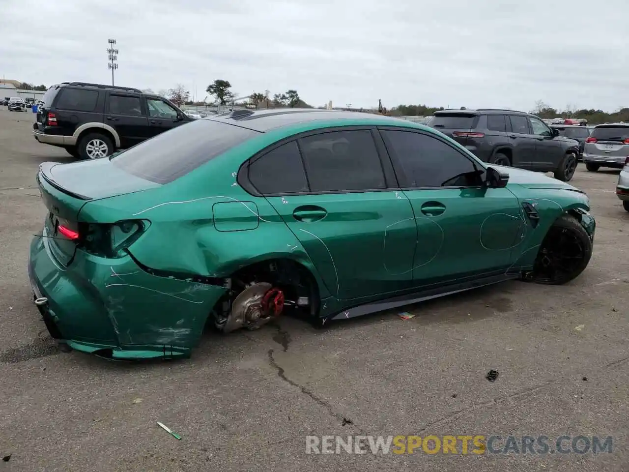 3 Photograph of a damaged car WBS43AY06RFS11791 BMW M3 2024