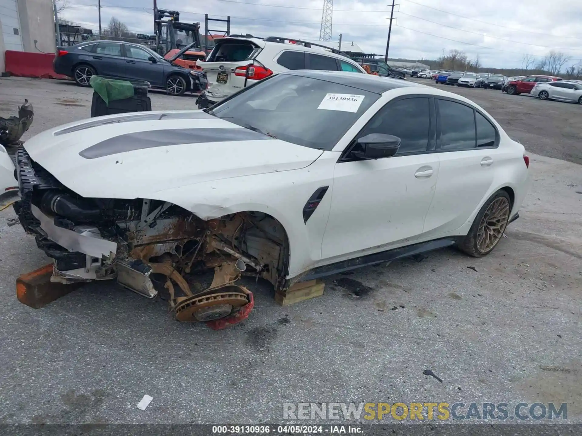 2 Photograph of a damaged car WBS63AY06RFR07219 BMW M3 2024