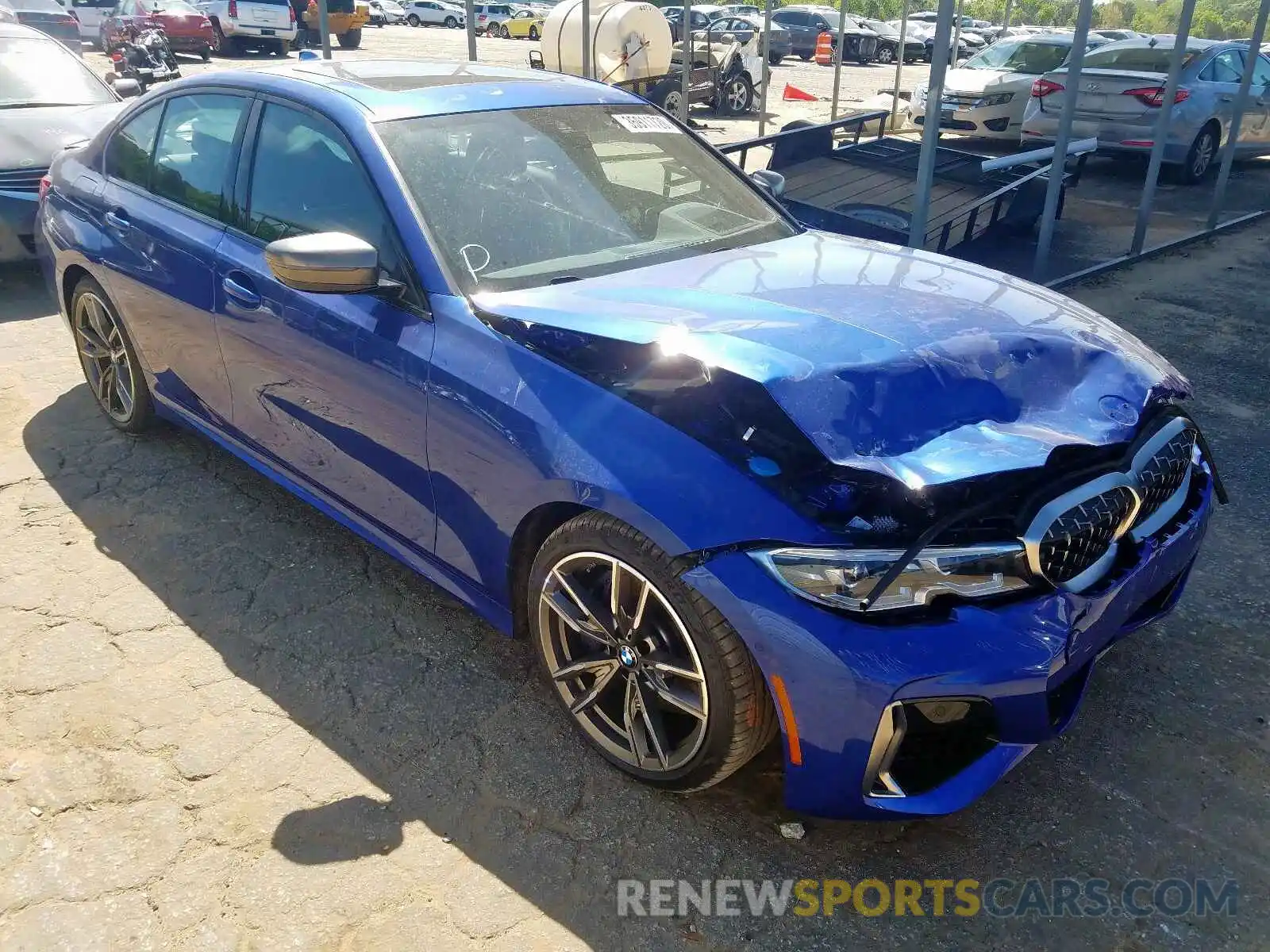 1 Photograph of a damaged car 3MW5U7J00L8B23676 BMW M340I 2020