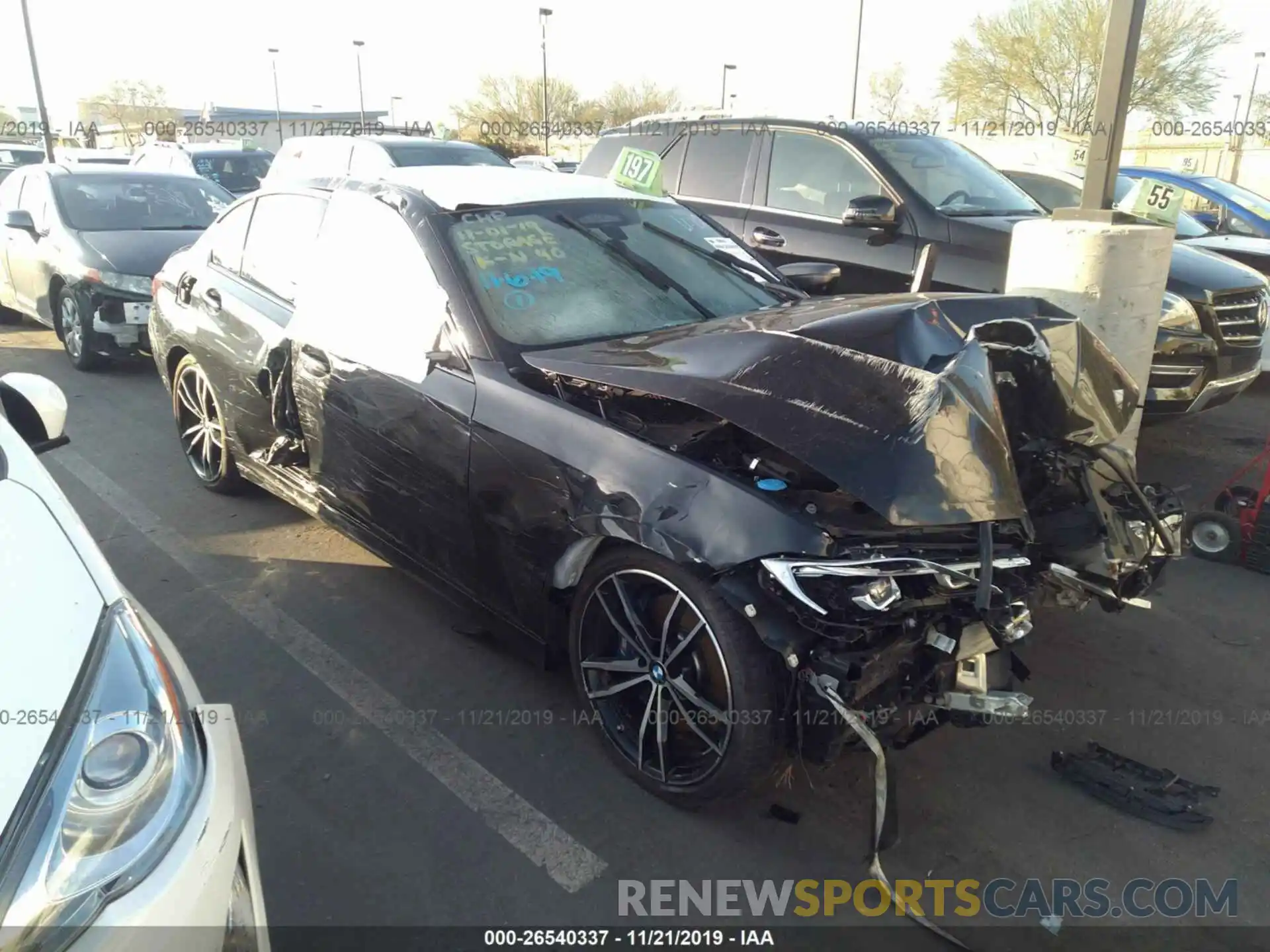 1 Photograph of a damaged car WBA5U7C00LA232348 BMW M340I 2020